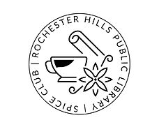 RHPL Spice Club logo, a stylized start anise and cinnamon stick surrounding a mortar