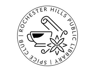 RHPL Spice Club logo, a stylized start anise and cinnamon stick surrounding a mortar