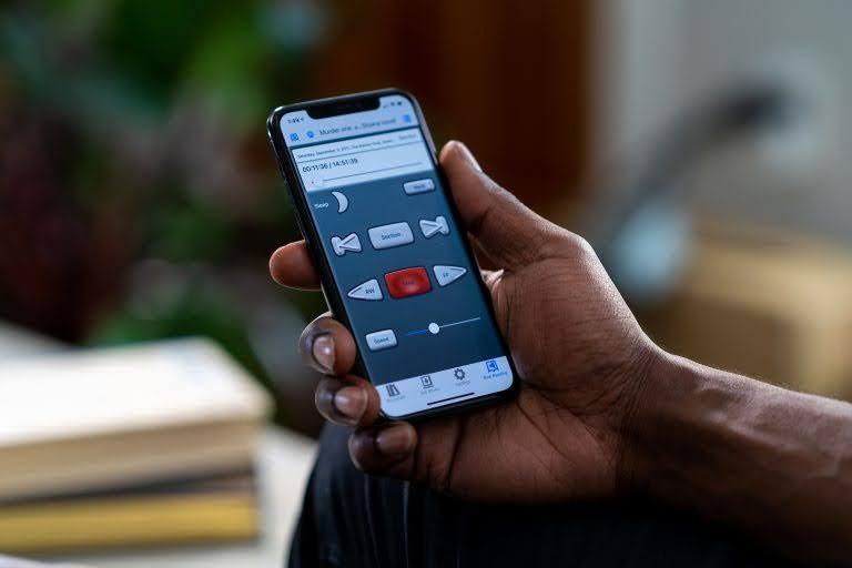 The BARD player on the app
