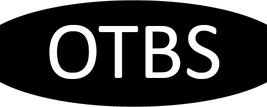 OTBS logo, the letters O, T, B, S in white on a black oval.