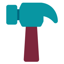 Icon of a hammer