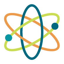 Icon of an atom illustration
